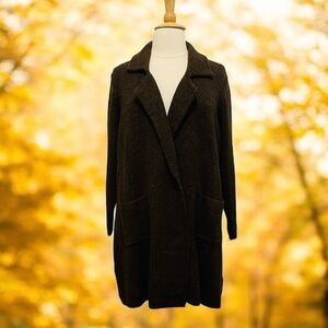 Women's Long Brown Cardigan Sweater 2XL NWT